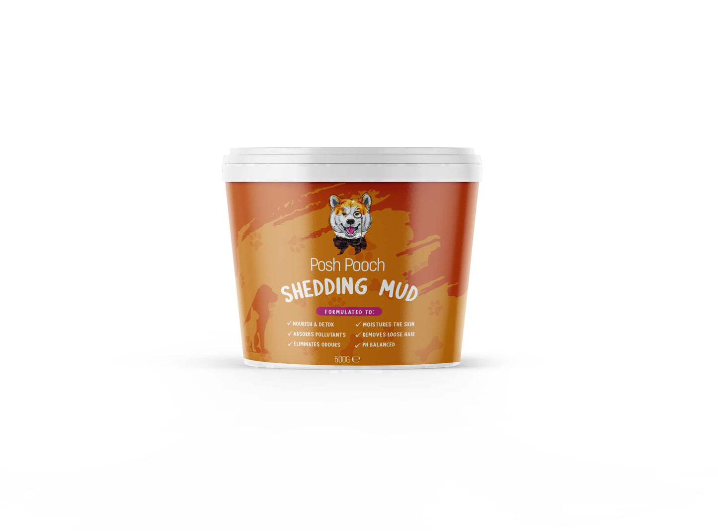 Dog Shedding Mud Wash | Rich In Vitamins, Natural Detoxing Spa Pet Treatment (500g)