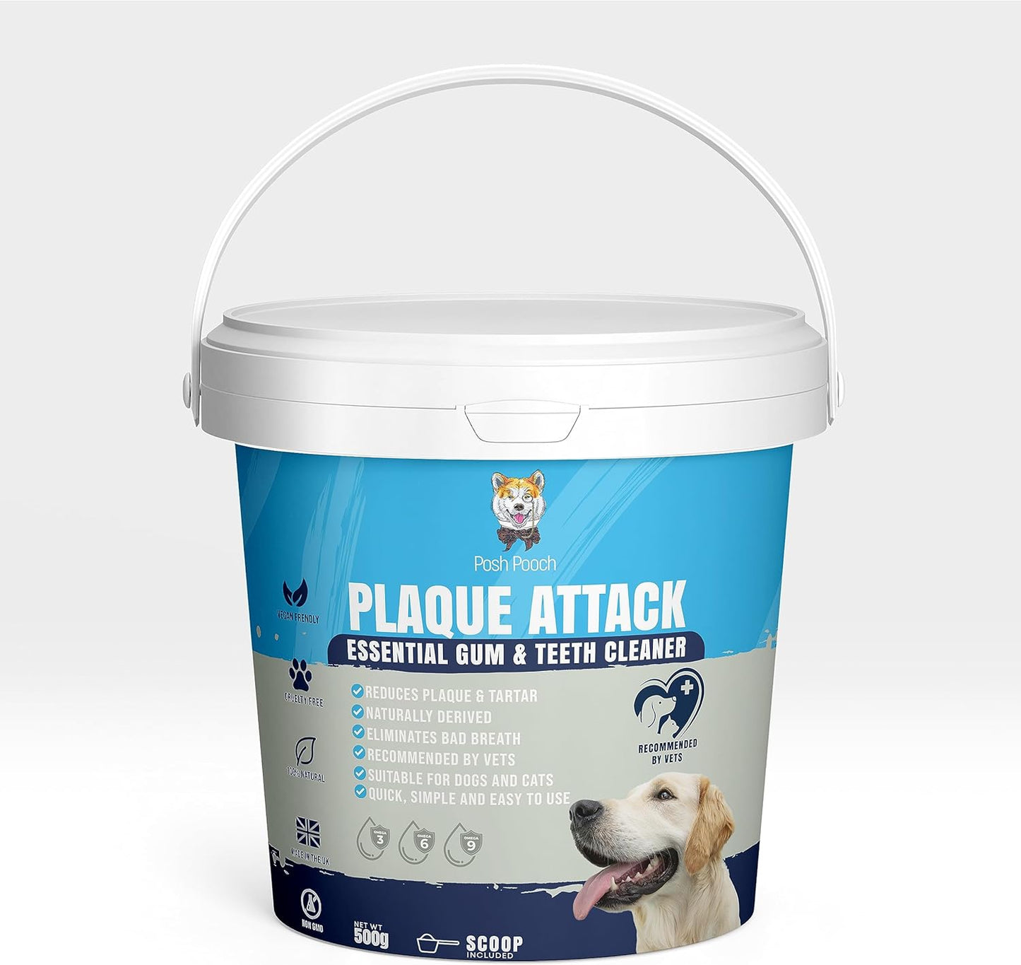 Posh Pooch Plaque Attack 100% Natural Plaque & Tartar Remover (500g)