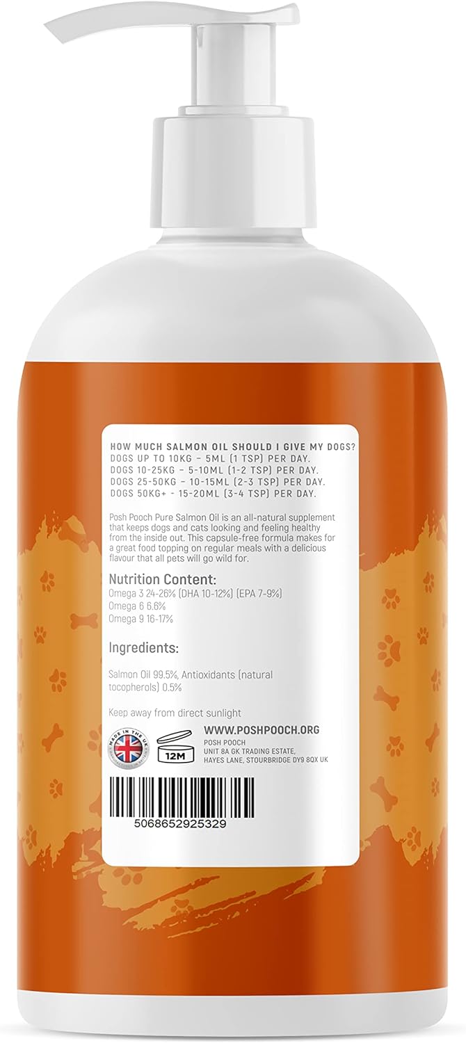 500ml Pure Salmon Oil Omega 3, 6 & 9 With Vitamin E
