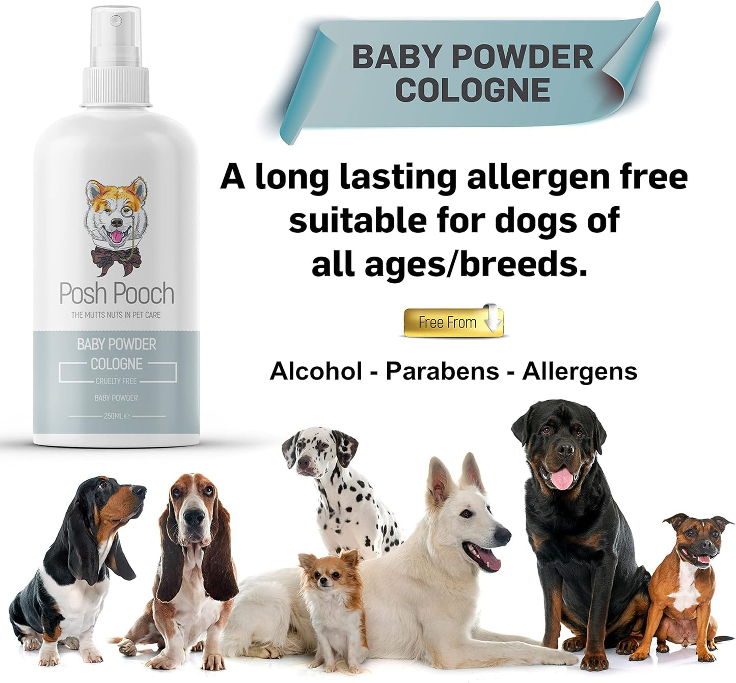 Baby Powder Cologne For Dogs & Puppies