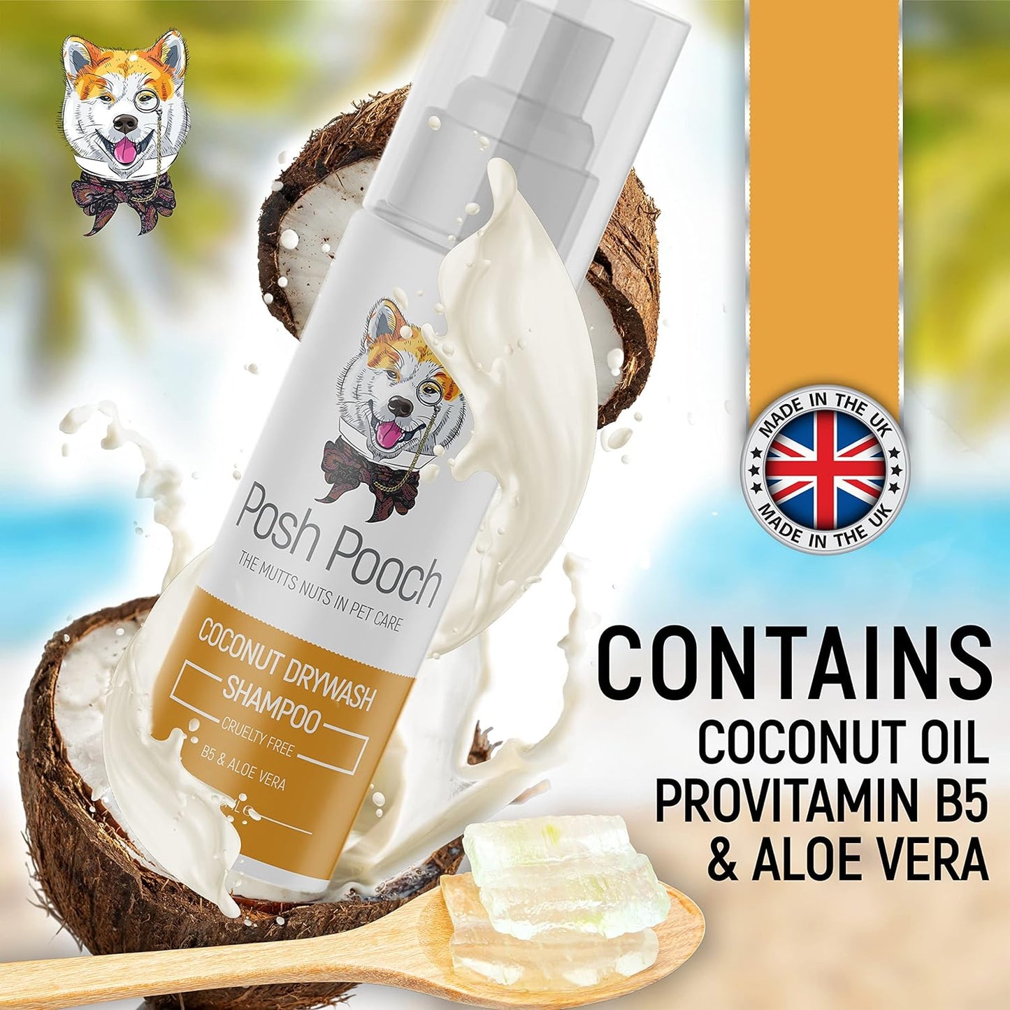 Drywash Coconut Fragrance Waterless Shampoo