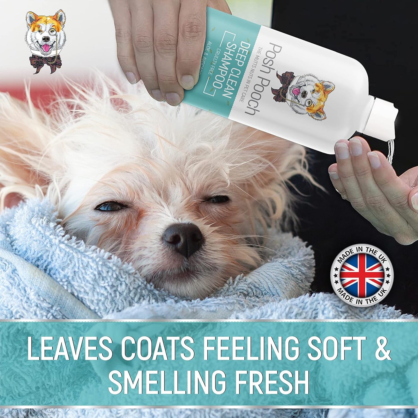 Deep Clean Dog Shampoo & Conditioner | 3 in 1 Cleaning, Deodorising & Moisturising