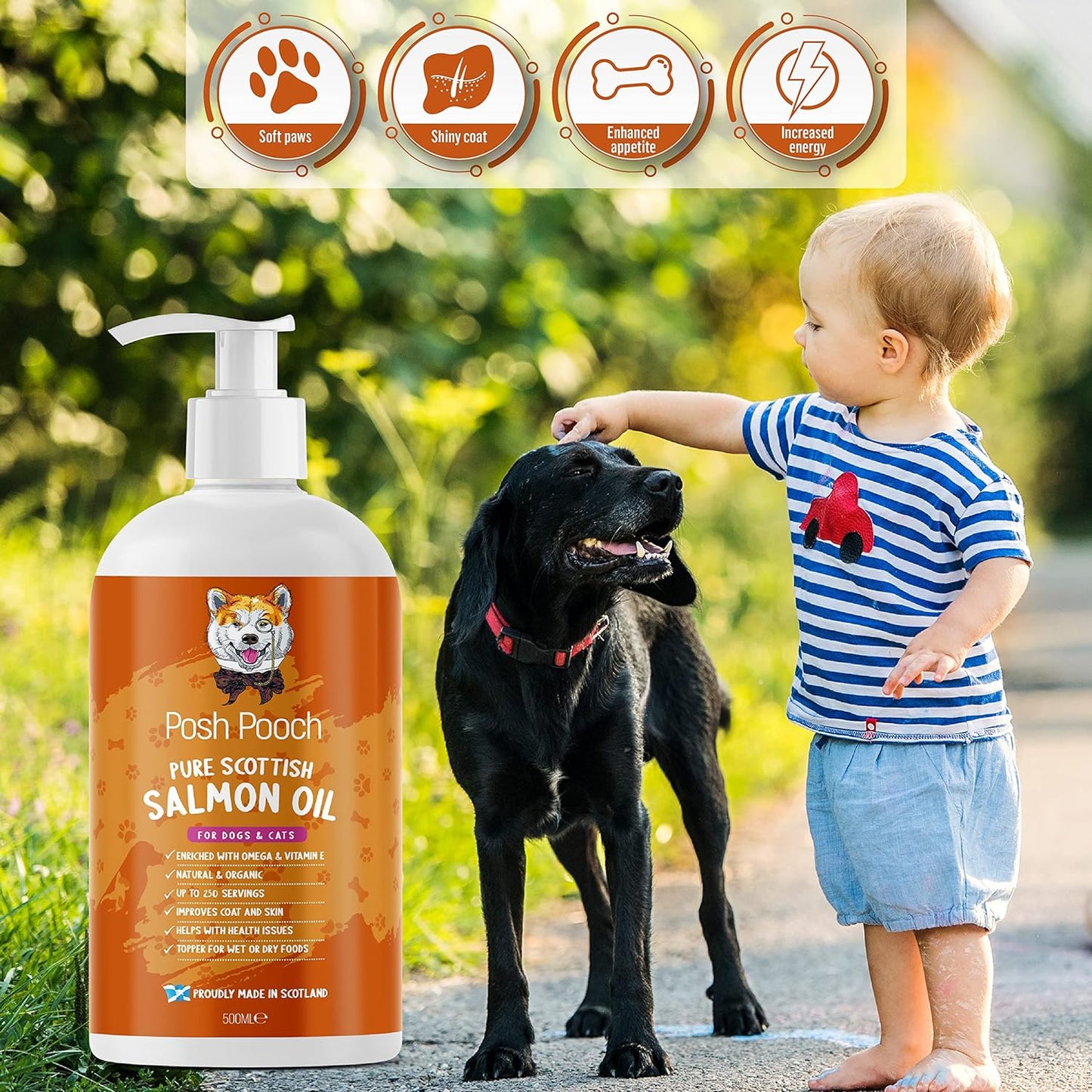 500ml Pure Salmon Oil Omega 3, 6 & 9 With Vitamin E