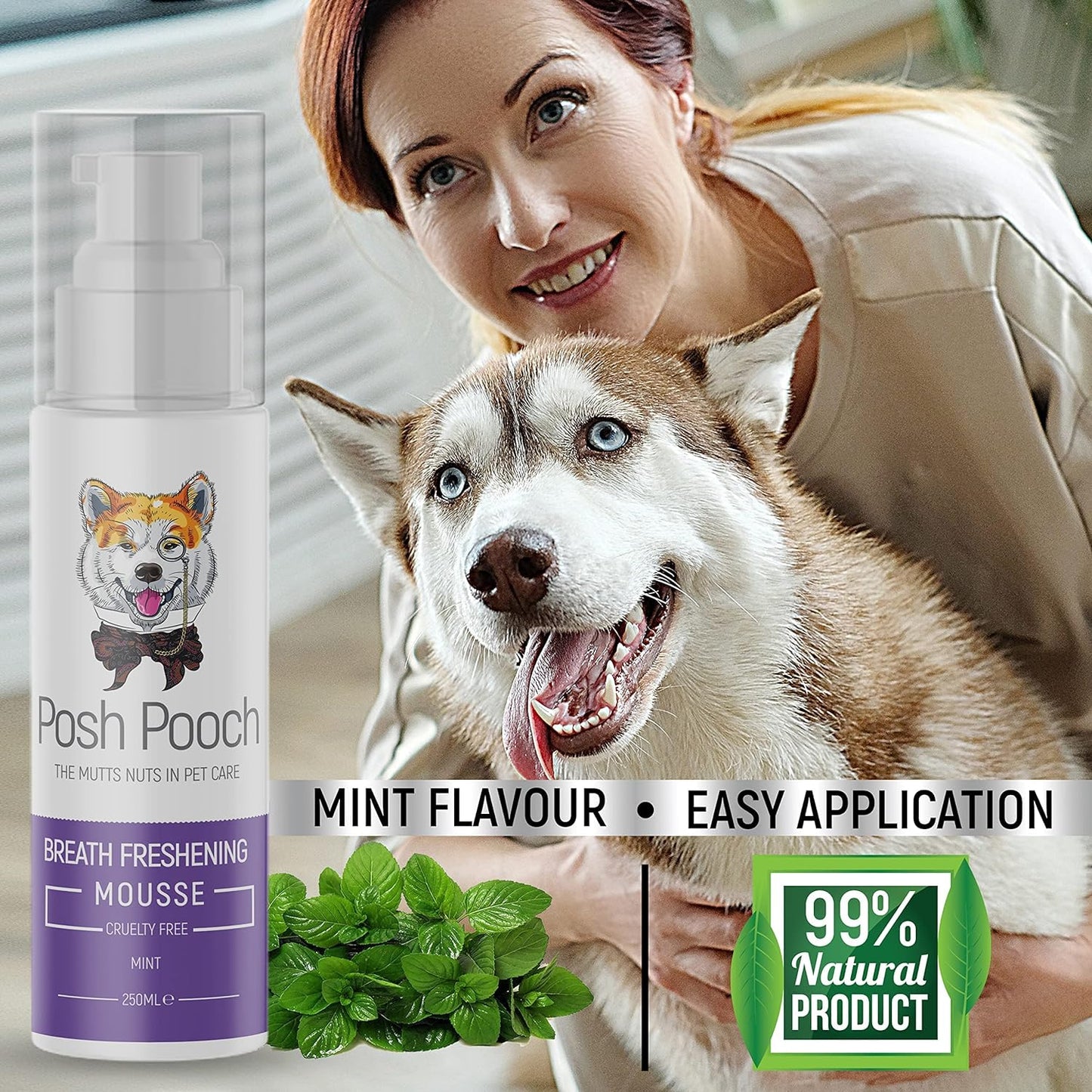 Breath Freshener For Dogs Dental Mousse - Eliminates Bad Breathe & Tartar