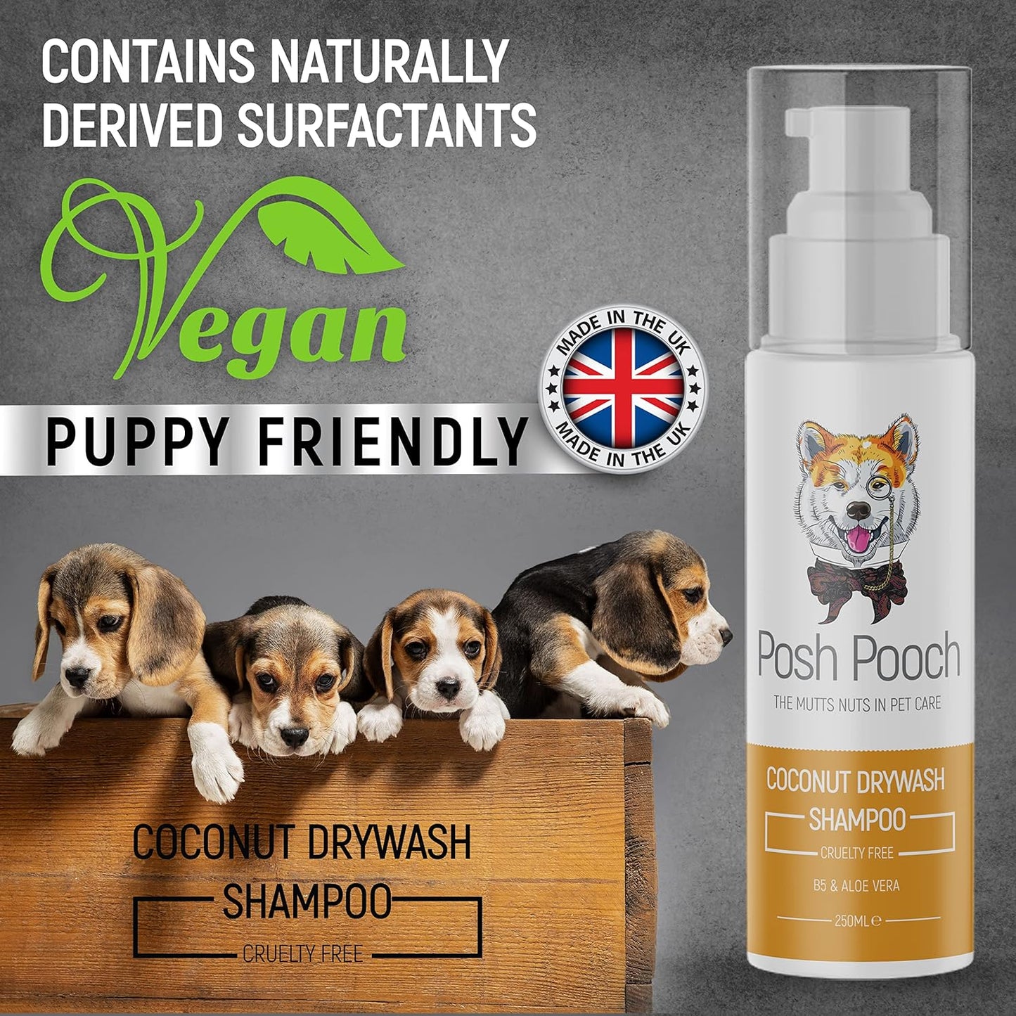Drywash Coconut Fragrance Waterless Shampoo