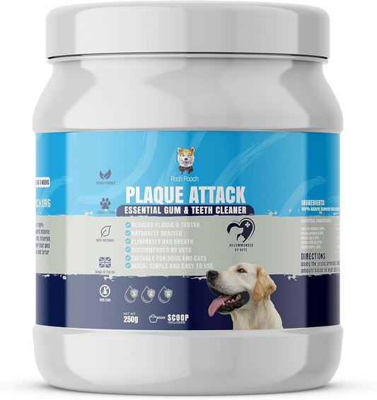 Posh Pooch Plaque Attack 100% Natural Plaque & Tartar Remover (250g)
