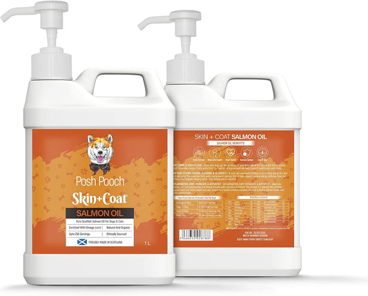 1 Litre Pure Salmon Oil Omega 3, 6 & 9 With Vitamin E