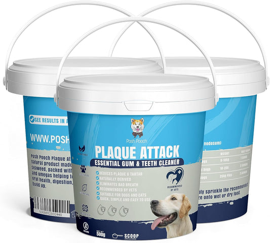 Posh Pooch Plaque Attack 100% Natural Plaque & Tartar Remover (500g)