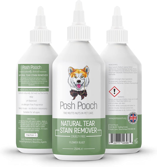 Tear Stain Remover for Dogs - Removes Salvia Stains & Residue