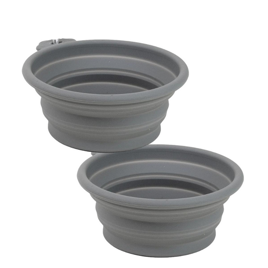2 x Collapsible Food/Water Bowls